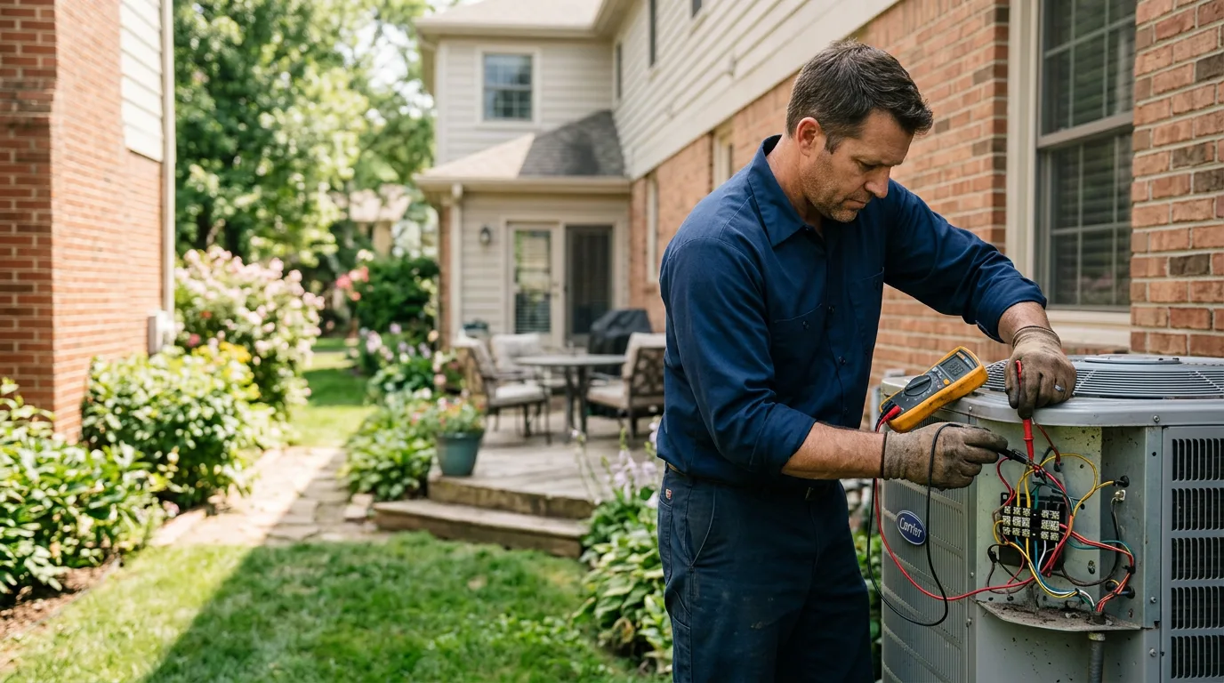 HVAC technician working near Crum Lynne, PA